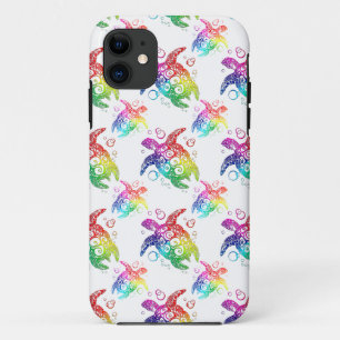 Tribal Turtle Rainbow iPhone 11 Case