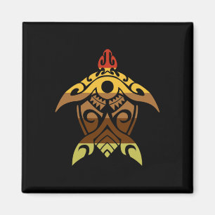 Tribal Turtle Thanksgiving Day Cool Polynesian Fal Magnet