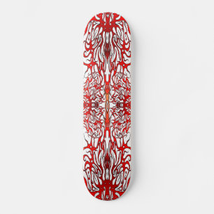 Tribal Valetine Heart Arteries Tattoo 2 Skateboard