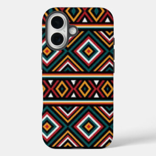 Tribal Vibes – Bold Geometric Energy iPhone 16 Case