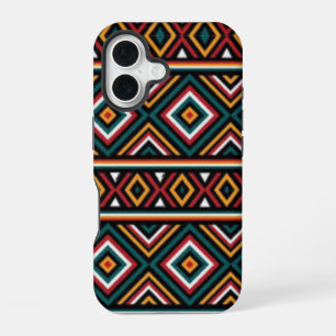 Tribal Vibes – Bold Geometric Energy iPhone 16 Case