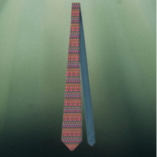 Tribal Vibes Necktie – Bold Geometric Print