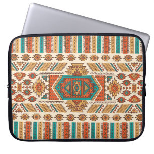 Tribal vintage ethnic seamless illustration laptop sleeve