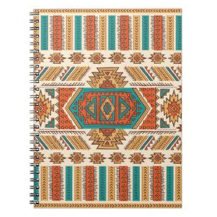 Tribal vintage ethnic seamless illustration notebook