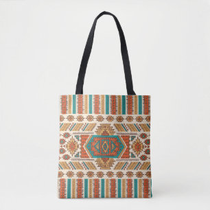Tribal vintage ethnic seamless illustration tote bag