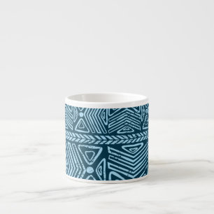 Tribal vintage ethnic, seamless pattern. espresso cup