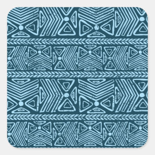 Tribal vintage ethnic, seamless pattern. square sticker