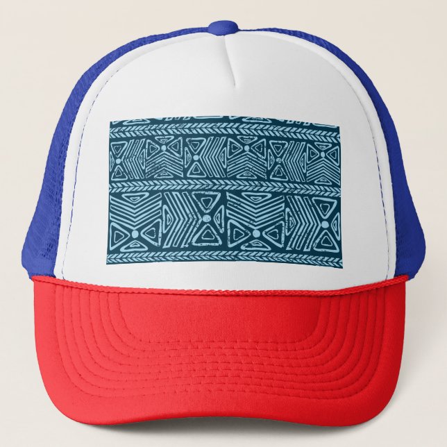Tribal vintage ethnic, seamless pattern. trucker hat (Front)