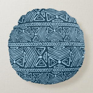 Tribal vintage ethnic seamless round cushion