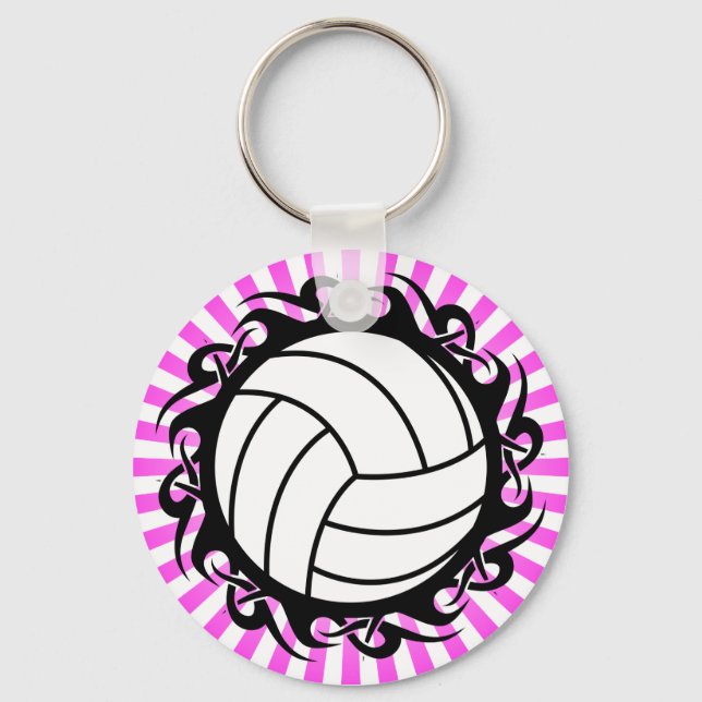 tribal volleyball key ring (Front)