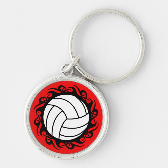 tribal volleyball key ring (Front)