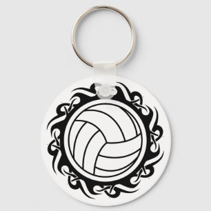 tribal volleyball key ring
