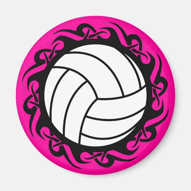 tribal volleyball magnet (Front)