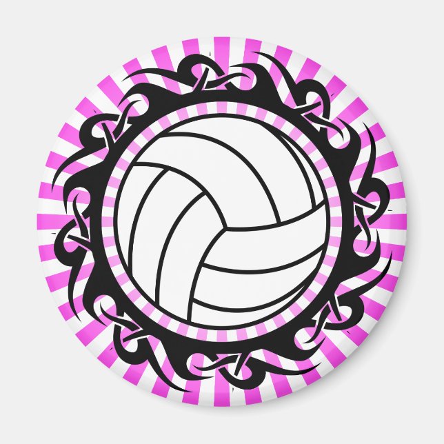 tribal volleyball magnet (Front)