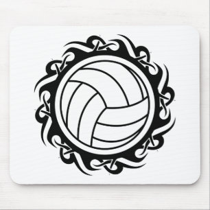 tribal volleyball mouse pad
