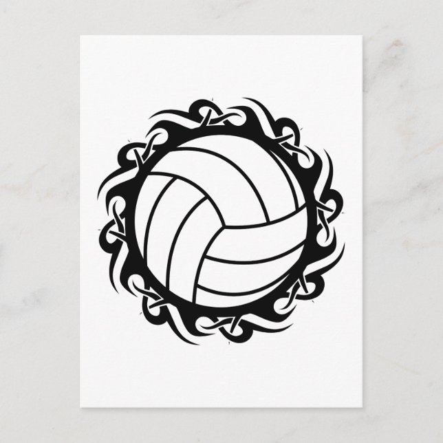 tribal volleyball postcard (Front)