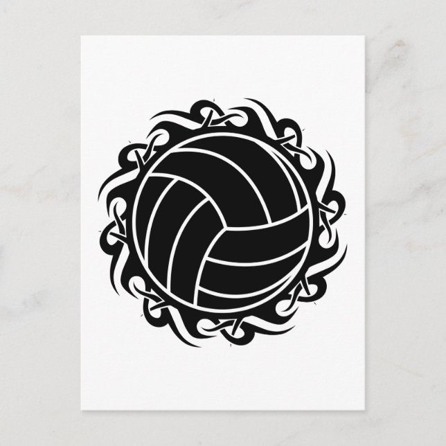 tribal volleyball postcard (Front)