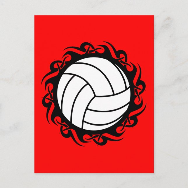 tribal volleyball postcard (Front)