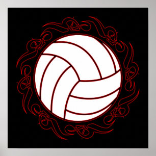 tribal volleyball poster