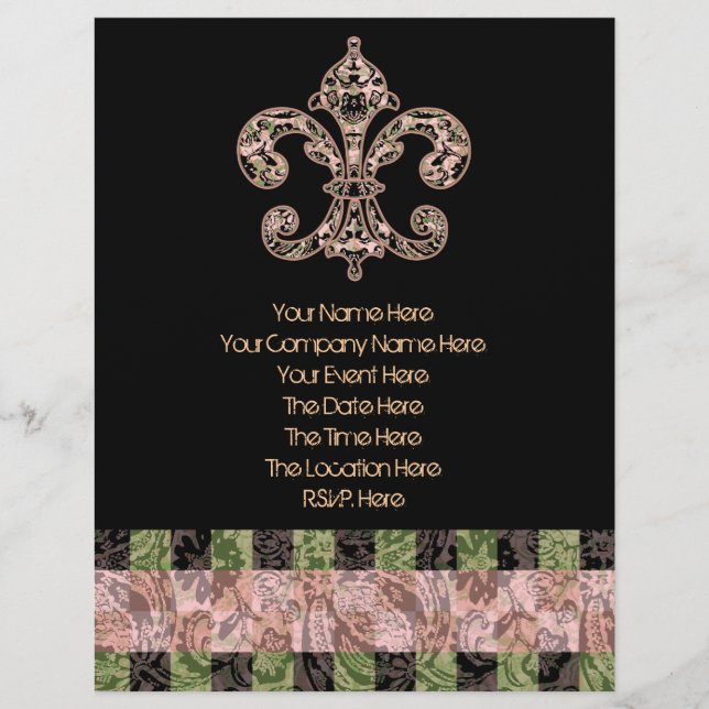Tribal Voodoo Fleur de lis Flyer (Front)