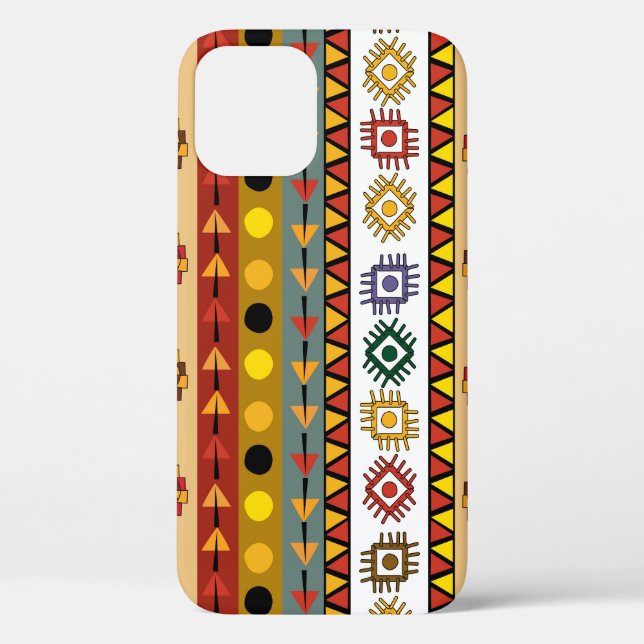 Tribal wallpaper, artistic ethnic design. Case-Mate iPhone case (Back)