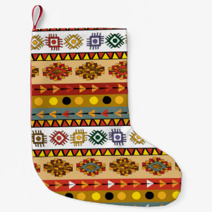 Tribal wallpaper, artistic ethnic design. small christmas stocking