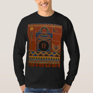 Tribal Warli Art Ujjain Mahakal Temple - Ethnic In T-Shirt