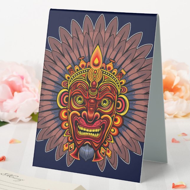 Tribal Warrior King Ritual Mask (In SItu (Wedding))