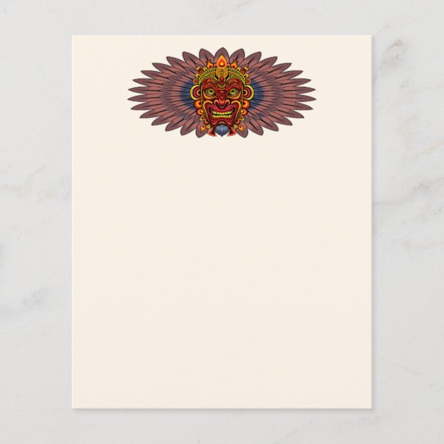 Tribal Warrior King Ritual Mask (Front)