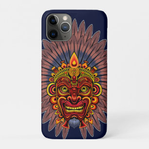 Tribal Warrior King Ritual Mask iPhone 11 Pro Case