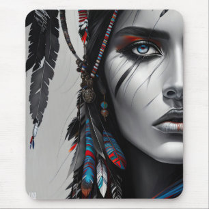 Tribal Warrior Mouse Pad