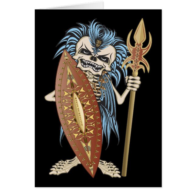 Tribal Warrior Skull (Front)