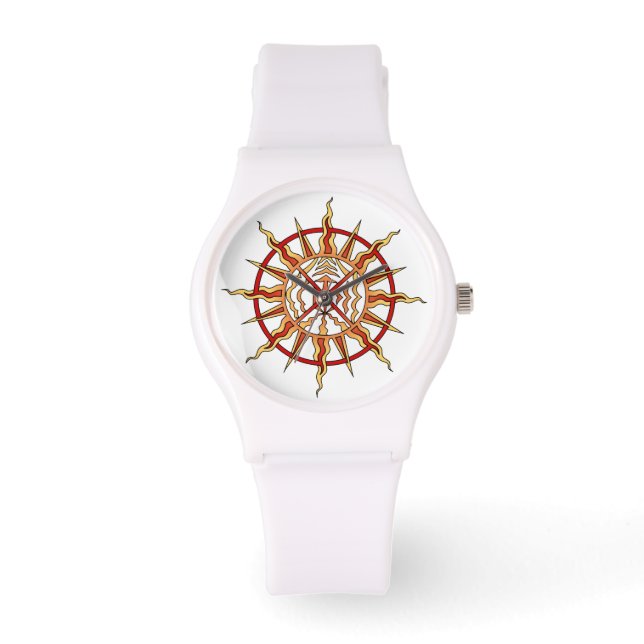 Tribal Watch Spiritual Native Art Wrist Watch (Front)