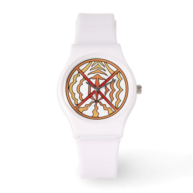 Tribal Watch Spiritual Native Art Wrist Watch (Front)