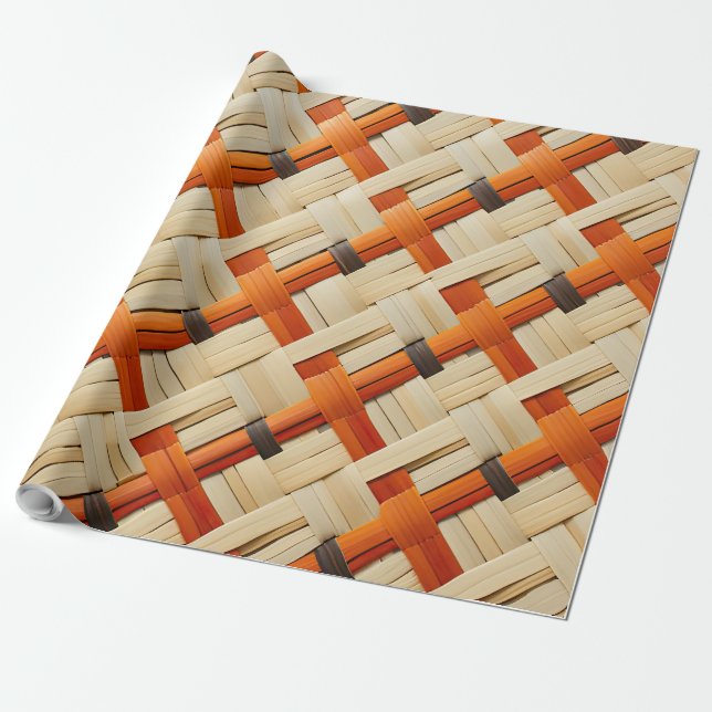 Tribal Weave Artistry Moja Wrapping Paper (Unrolled)