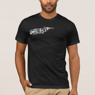 Tribal Whale Tattoo 4 T-Shirt