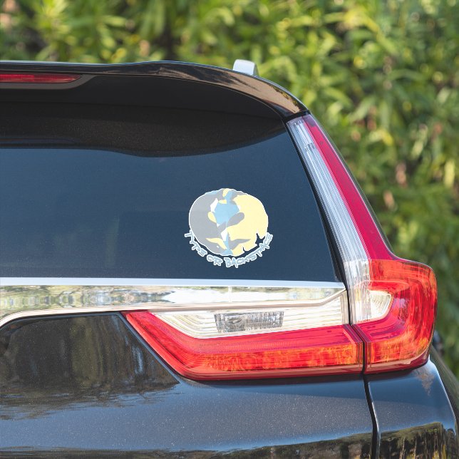 Tribal Wildlife Art Sticker Personalised Decals (Car Side)