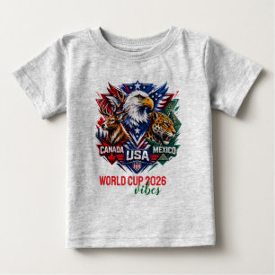 Tribal Wildlife Harmony world cup 2026 Baby T-Shirt