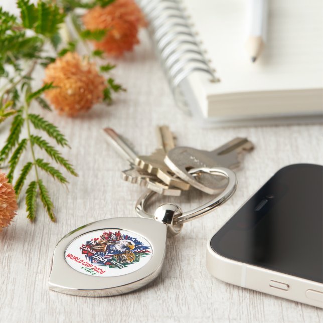 Tribal Wildlife Harmony world cup 2026  Key Ring (Side)