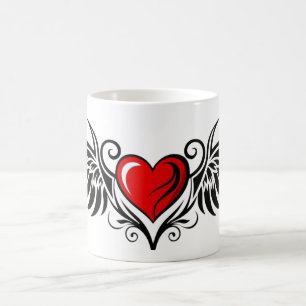 Tribal Winged Heart Coffee Mug