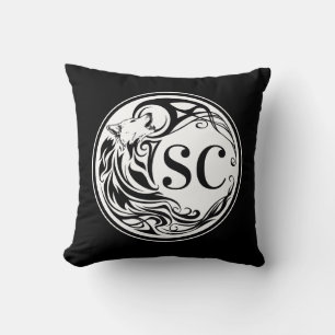 Tribal Wolf Monogram Cushion