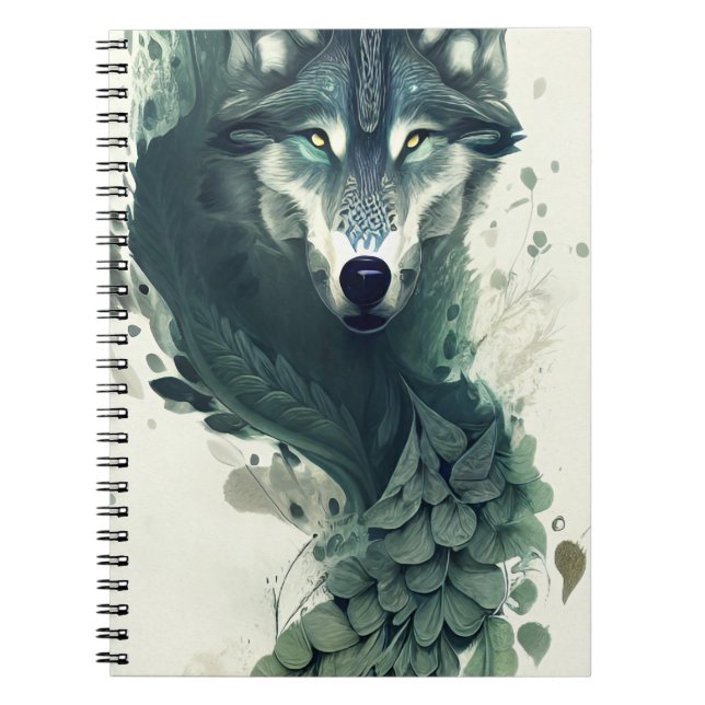 Tribal Wolf Notebook (Front)