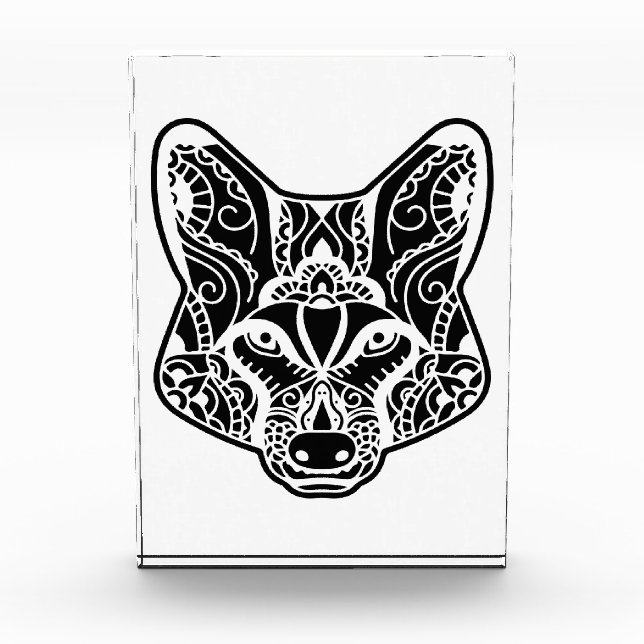 Tribal WOLF  Photo Block (Front)