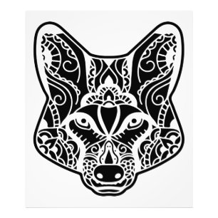 Tribal WOLF Photo Print