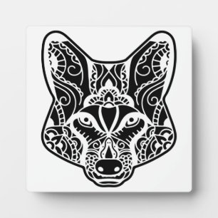 Tribal WOLF  Plaque