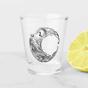 Tribal Wolf - Shaded Shot Glass