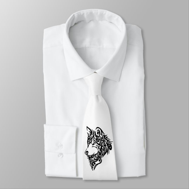 Tribal Wolf Tie (Tied)