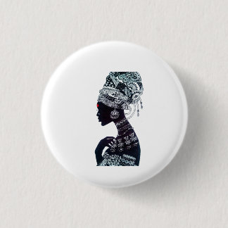 Tribal Women 3 Cm Round Badge