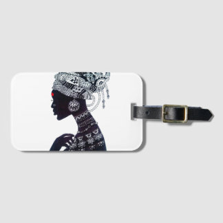 Tribal Women Design Luggage Tag