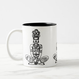 Tribal Yoga Goddess Mug – Ethnic Meditation Coffee